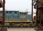 CSX 3146 on train F741 building their train in the yard